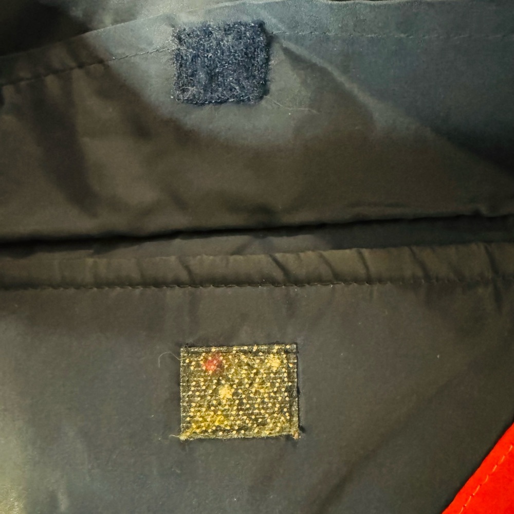 Vintage 70s Prime North Navy Blue Rainbow Stripe Ski Winter Down Jacket VGUC Sm - Picture 9 of 16